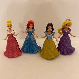 Disney Princess Doll Set - Red, Blue, Yellow, Purple